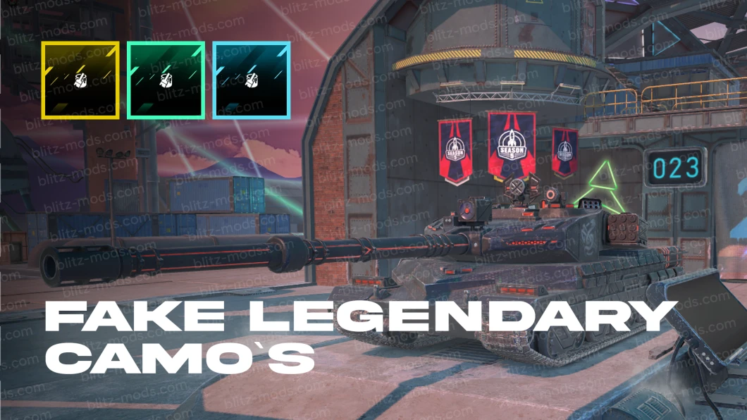 Fake legendary camouflages for WoTB 11.8