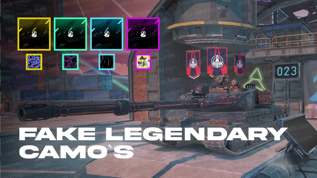Fake legendary camouflages for WoTB 11.14
