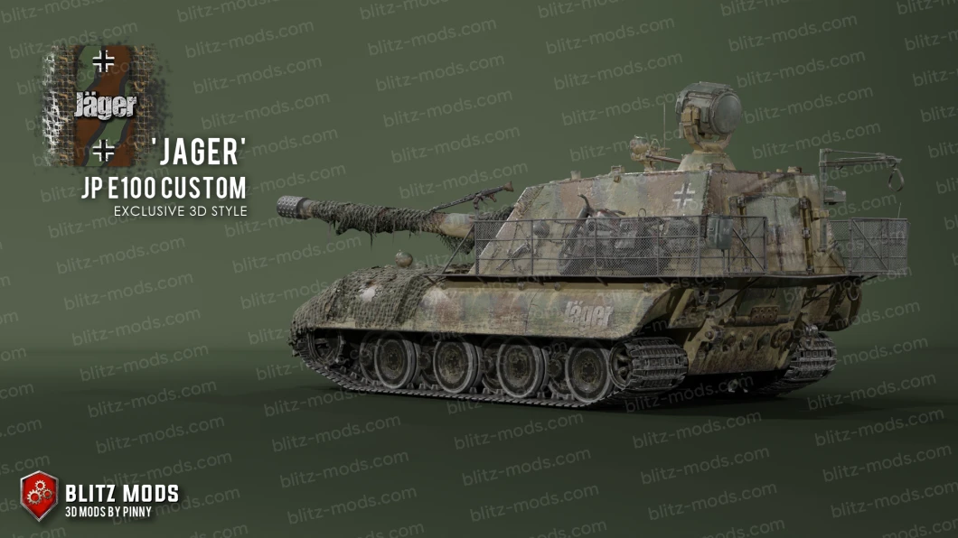 Jagdpanzer E100 "Jäger" Custom 3D Style